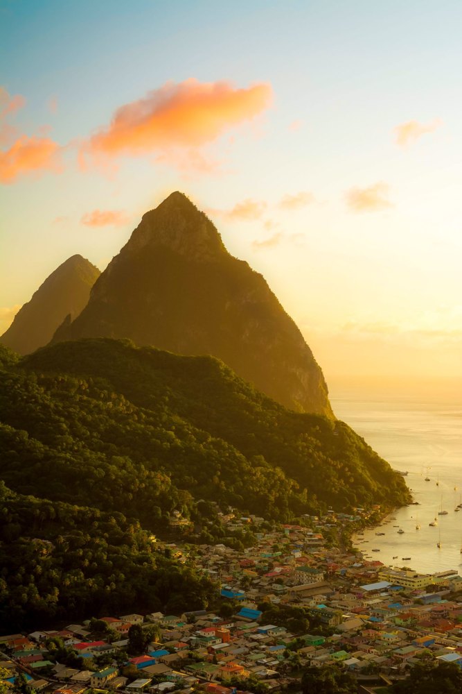 Sandals St. Lucia Pitons view